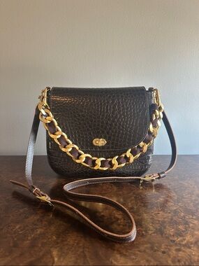 Clare V. Turlock Louis Crossbody with extra Gold Chain